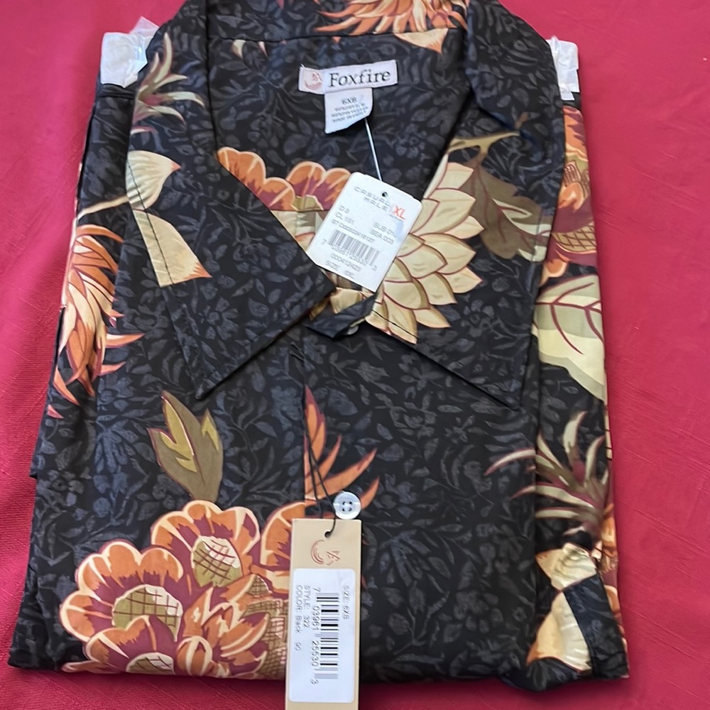 Casual Male Foxfire button down casual shirt 6XB New with tags